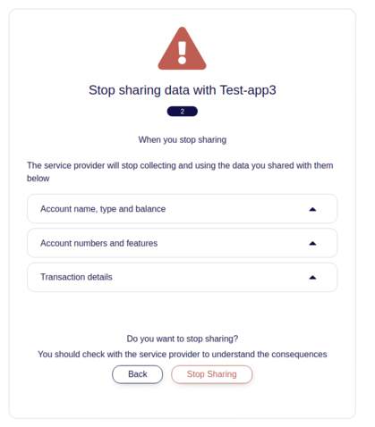 stop sharing step 2